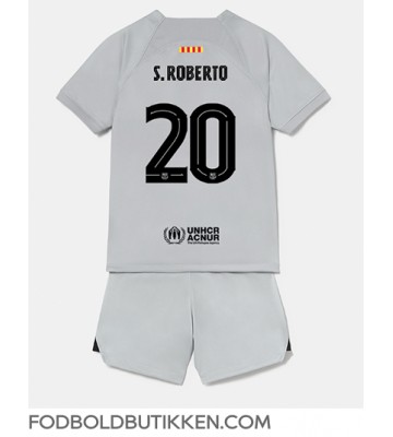 Barcelona Sergi Roberto #20 Tredjetrøje Børn 2022-23 Kortærmet (+ Korte bukser)